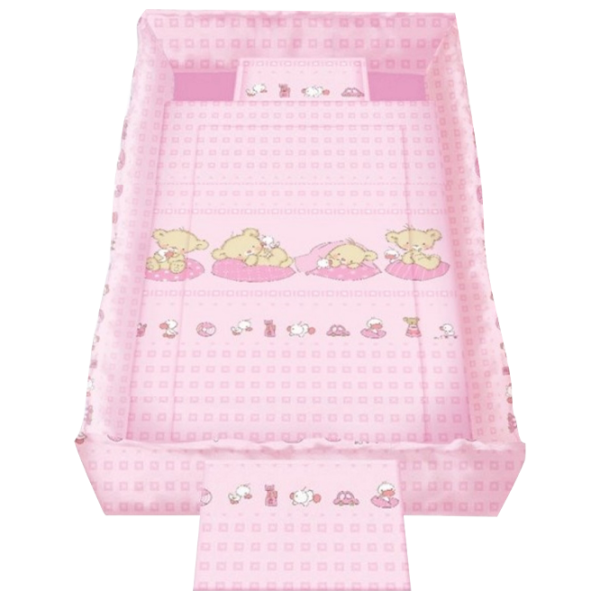 Детское постельное бельё Lorelli Trend Set Superstar Bears (20800052102) Хлопок/ Розовый photo 1