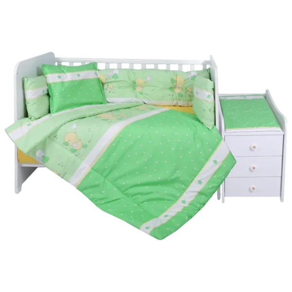 Детское постельное бельё Lorelli Trend Set Ranforce Little Ducks (20800052803) Хлопок/ Зелёный photo 1