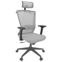 Fotoliu de birou DecoPrim Tuscola Pânză, plasă acrilică/ Gray