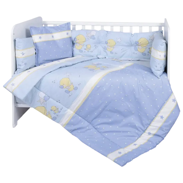 Детское постельное бельё Lorelli Trend Set Ranforce Little Ducks (20800052801) Хлопок/ Синий photo 1