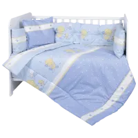 Lenjerie de pat pentru copii Lorelli Trend Set Ranforce Little Ducks (20800052801) Bumbac/ Blue