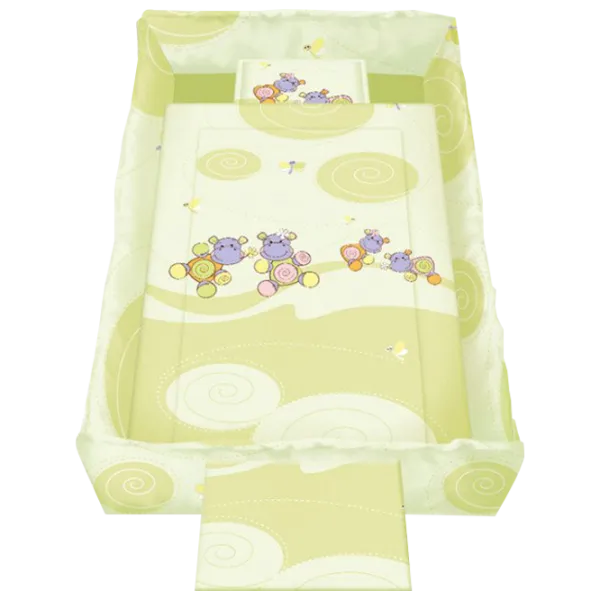 Детское постельное бельё Lorelli Trend Set Hippo (20800051202) Хлопок/ Зелёный photo 1