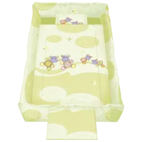 Lenjerie de pat pentru copii Lorelli Trend Set Hippo (20800051202) Bumbac/ Green