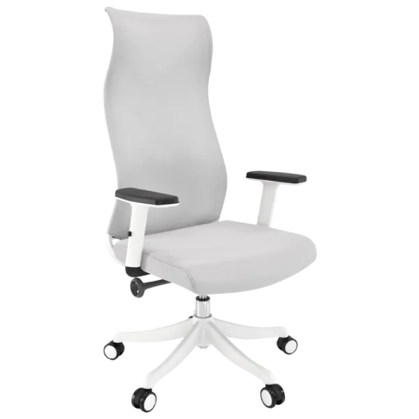 Fotoliu de birou DecoPrim Forest Pânză, plasă acrilică/ White photo 1