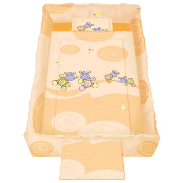 Детское постельное бельё Lorelli Trend Set Hippo (20800051204) Хлопок/ Оранжевый photo 1