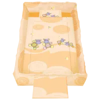 Lenjerie de pat pentru copii Lorelli Trend Set Hippo (20800051204) Bumbac/ Orange