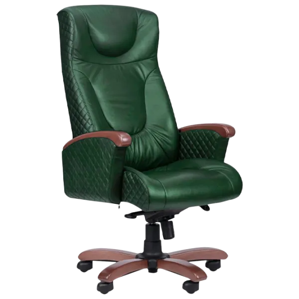 Fotoliu de birou DecoPrim GALANT ELIT Piele/ Green photo 1 Fotoliu de birou DecoPrim GALANT ELIT Piele/ Green photo 1