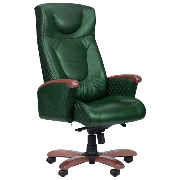 Fotoliu de birou DecoPrim GALANT ELIT Piele/ Green photo 1 Fotoliu de birou DecoPrim GALANT ELIT Piele/ Green photo 1