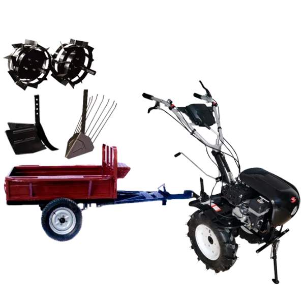 Motocultor Worker HB 700RS PRO+R SET11 4 timpi/ Benzină photo 1