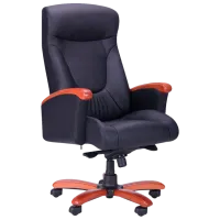 Fotoliu de birou DecoPrim GALANT Piele artificială/ Black