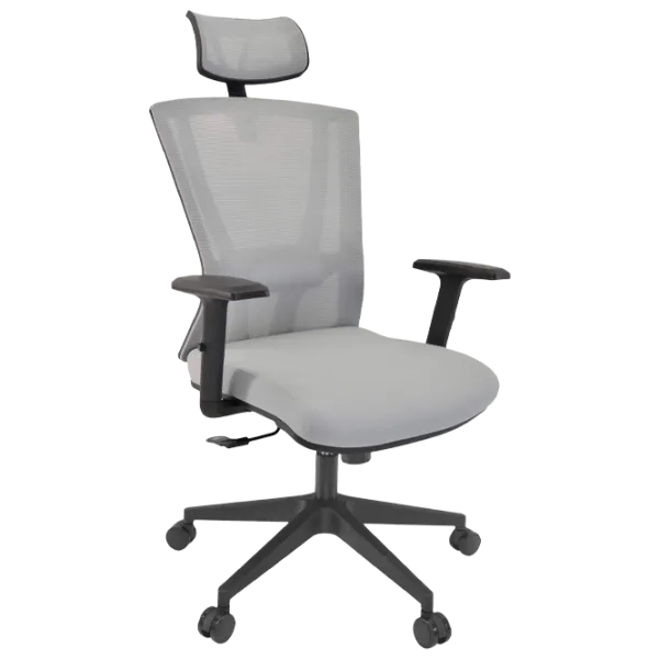 Офисное кресло DecoPrim Reflex Ткань, акриловая сетка/ Серый photo 1