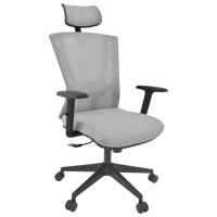 Офисное кресло DecoPrim Reflex Ткань, акриловая сетка/ Серый