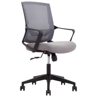 Офисное кресло DecoPrim Polo Ткань, акриловая сетка/ Серый