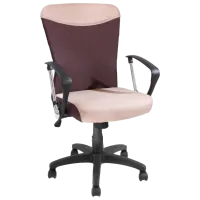 Офисное кресло DecoPrim F-44 Ткань/ Коричневый