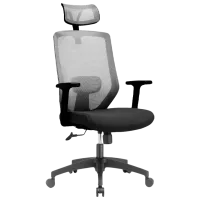 Офисное кресло DecoPrim Focus Ткань, акриловая сетка/ Черный