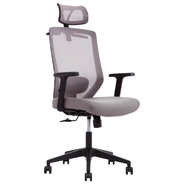 Офисное кресло DecoPrim Focus Ткань, акриловая сетка/ Серый photo 1