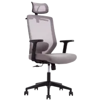 Офисное кресло DecoPrim Focus Ткань, акриловая сетка/ Серый