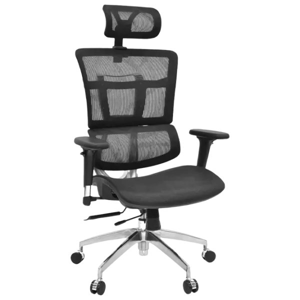 Fotoliu de birou DecoPrim KB-023 Plasă acrilică/ Black photo 1