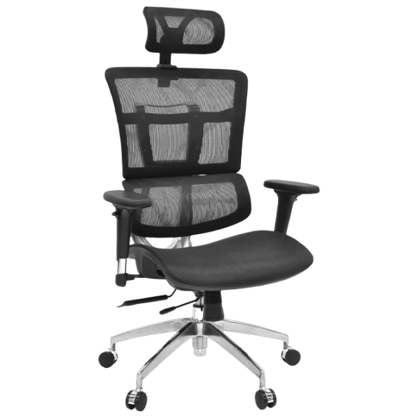 Fotoliu de birou DecoPrim KB-023 Plasă acrilică/ Black photo 1