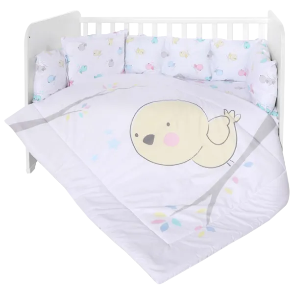 Детское постельное бельё Lorelli Lily Set Ranforce Chicken (20800144201) Хлопок/ Фиолетовый photo 1