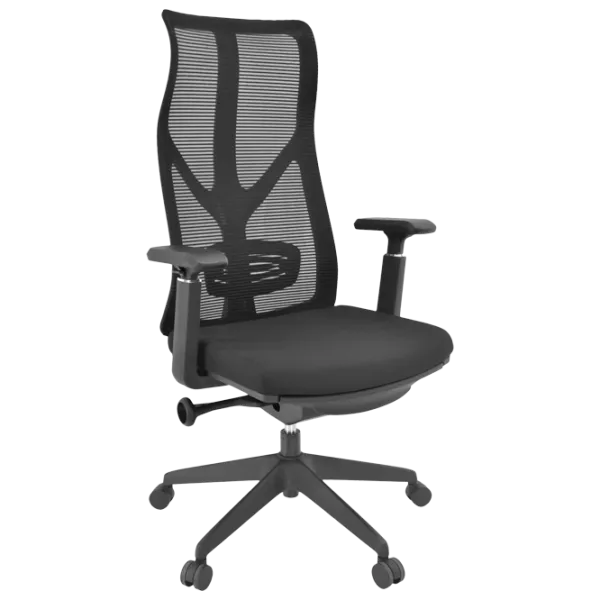 Fotoliu de birou DecoPrim Zaren Pânză, plasă acrilică/ Black photo 1 Fotoliu de birou DecoPrim Zaren Pânză, plasă acrilică/ Black photo 1