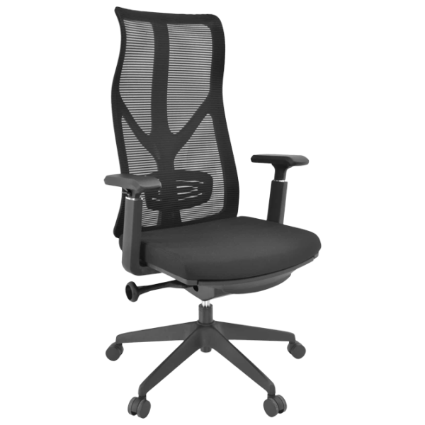 Fotoliu de birou DecoPrim Zaren Pânză, plasă acrilică/ Black photo 1 Fotoliu de birou DecoPrim Zaren Pânză, plasă acrilică/ Black photo 1