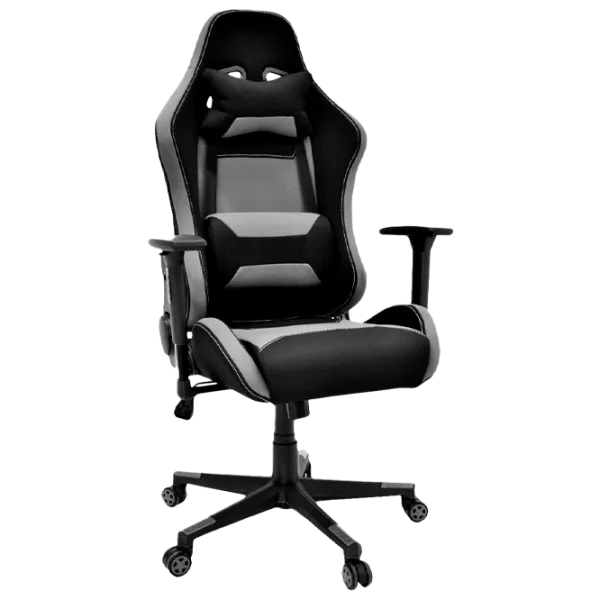 Игровое кресло DecoPrim BX-3760 Ткань/ Черный Серый photo 1