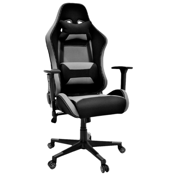 Игровое кресло DecoPrim BX-3760 Ткань/ Черный Серый photo 1