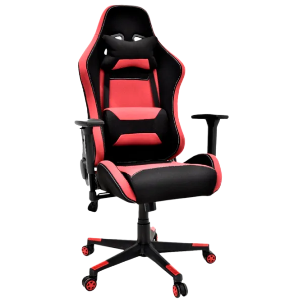 Игровое кресло DecoPrim BX-3760 Ткань/ Черный Красный photo 1