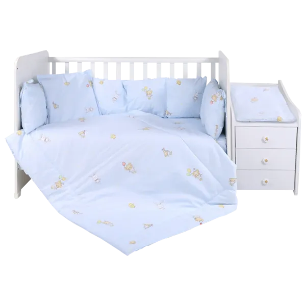 Детское постельное бельё Lorelli Trend Set Ranforce Bear Party (20800053701) Хлопок/ Синий photo 1