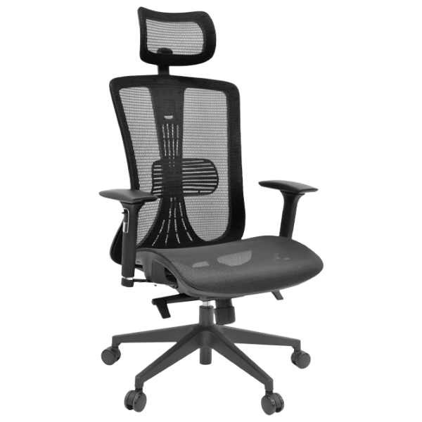 Офисное кресло DecoPrim KB-A16 Акриловая сетка/ Черный photo 1