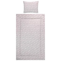 Lenjerie de pat pentru copii Lorelli Lily Set Ranforce Absract Leaves (20800145001) Bumbac/ Beige