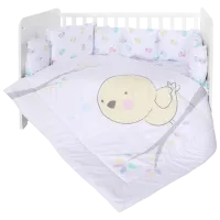 Lenjerie de pat pentru copii Lorelli Trend Set Ranforce Chicken (20800054201) Bumbac/ Violet