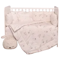 Lenjerie de pat pentru copii Lorelli Lily Set Ranforce Bunnies (20800145501) Bumbac/ Beige