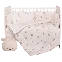 Lenjerie de pat pentru copii Lorelli Lily Set Ranforce Aeroplane (20800145601) Bumbac/ Beige