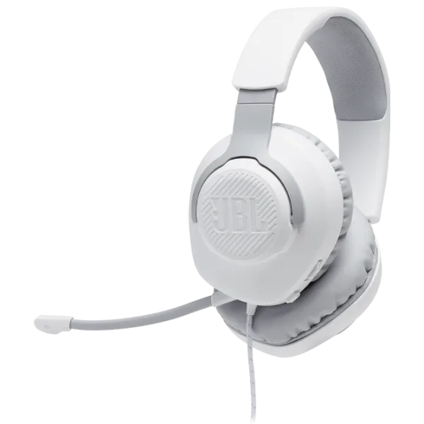 Căști JBL Quantum 100 White Cu fir/ Gaming photo 1 Căști JBL Quantum 100 White Cu fir/ Gaming photo 1