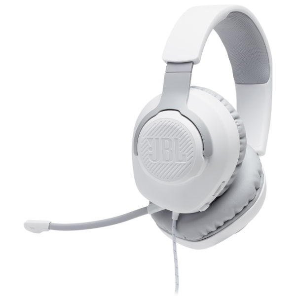 Căști JBL Quantum 100 White Cu fir/ Gaming photo 1 Căști JBL Quantum 100 White Cu fir/ Gaming photo 1