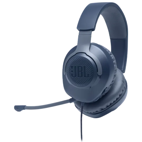 Căști JBL Quantum 100 Blue Cu fir/ Gaming photo 1