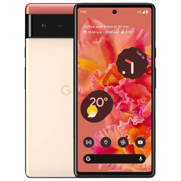 Google Pixel 6 8 ГБ/ 128 ГБ/ / Кораловый Kinda photo 1