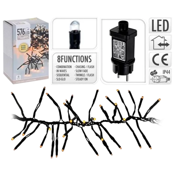 Гирлянды LED Christmas 38456 Нить/ Экстра тёплый белый photo 1 Гирлянды LED Christmas 38456 Нить/ Экстра тёплый белый photo 1