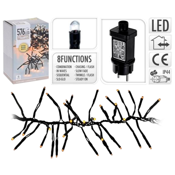 Гирлянды LED Christmas 38456 Нить/ Экстра тёплый белый photo 1 Гирлянды LED Christmas 38456 Нить/ Экстра тёплый белый photo 1
