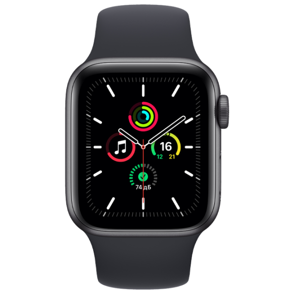 Умные часы Apple Watch SE + GPS MKQ13/ Серый/ Midnight Sport photo 1 Умные часы Apple Watch SE + GPS MKQ13/ Серый/ Midnight Sport photo 1