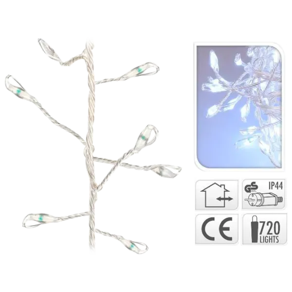 Гирлянды LED Christmas 37050 Нить/ Белый photo 1 Гирлянды LED Christmas 37050 Нить/ Белый photo 1