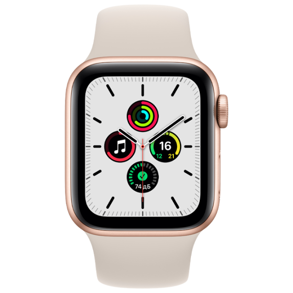 Ceas inteligent Apple Watch SE + GPS MKQ03/ Gold/ Starlight Sport photo 1 Ceas inteligent Apple Watch SE + GPS MKQ03/ Gold/ Starlight Sport photo 1