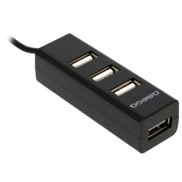 Адаптер Omega OUH243B USB 2.0/ Черный photo 1