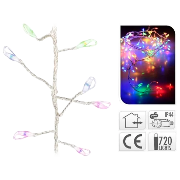 Гирлянды LED Christmas 37053 Нить/ Разноцветные photo 1 Гирлянды LED Christmas 37053 Нить/ Разноцветные photo 1