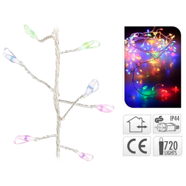 Гирлянды LED Christmas 37053 Нить/ Разноцветные photo 1 Гирлянды LED Christmas 37053 Нить/ Разноцветные photo 1
