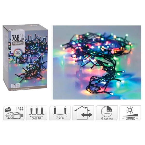 Гирлянды LED Christmas 43467 Нить/ Разноцветные photo 1 Гирлянды LED Christmas 43467 Нить/ Разноцветные photo 1