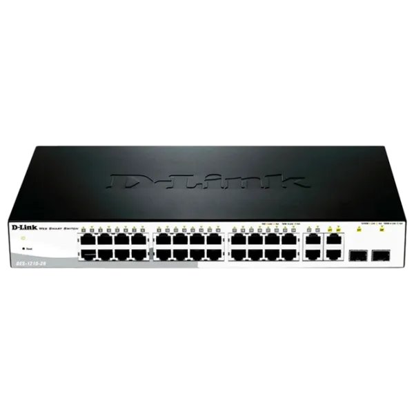 Switch D-Link DES-1210-28/ C1A Black photo 1