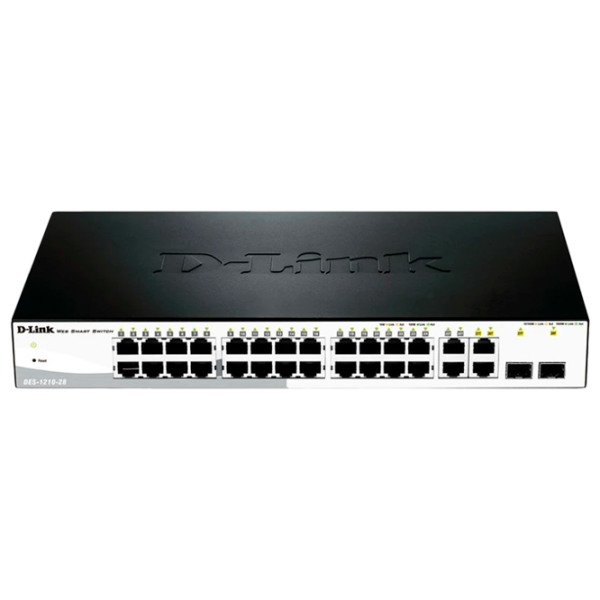 Switch D-Link DES-1210-28/ C1A Black photo 1